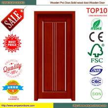 Meilleur prix conception Simple PVC porte en bois